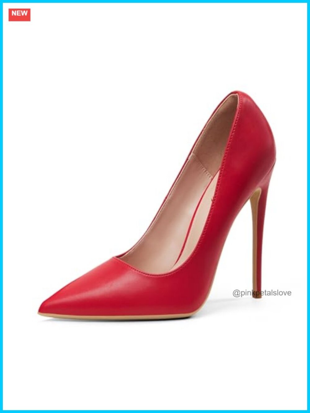 Women Pointed Toe Stiletto Pumps 4.7 Inch High Heels Matte Party Shoes